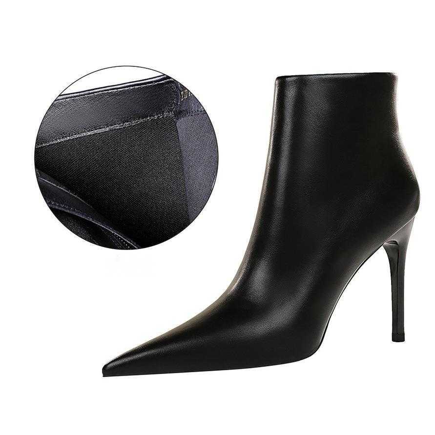 CMM Fashion Sexy Nightclub Slim Heels High Heels Short Boots Slim Boots Fashion Womens Boots