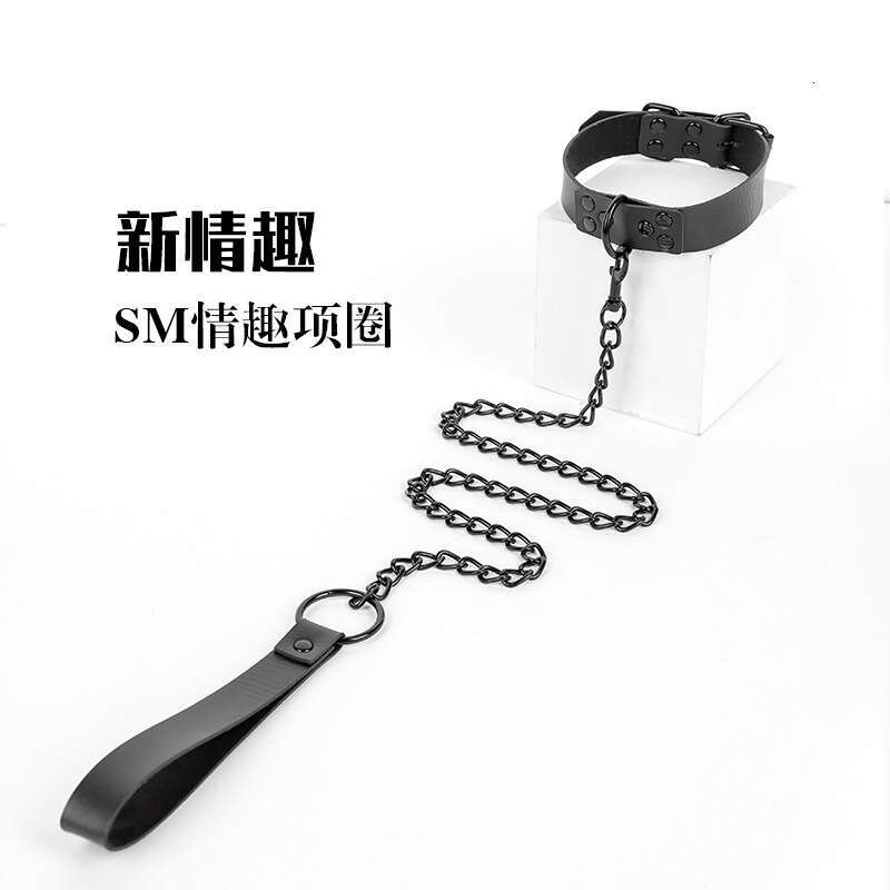 SM Props Sex Collar Female Industrial Punk Style Binding and Binding Traction Collar Alternative Sex Products Delivery