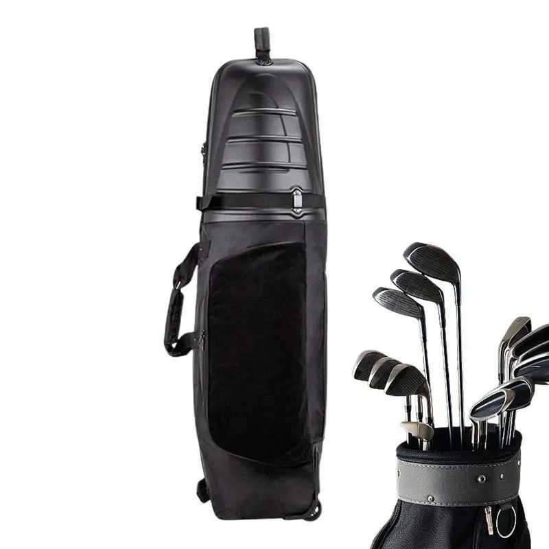 Hard shell golf aviation bag cover with wheels standard golf bag protective cover golf club storage bag W240921