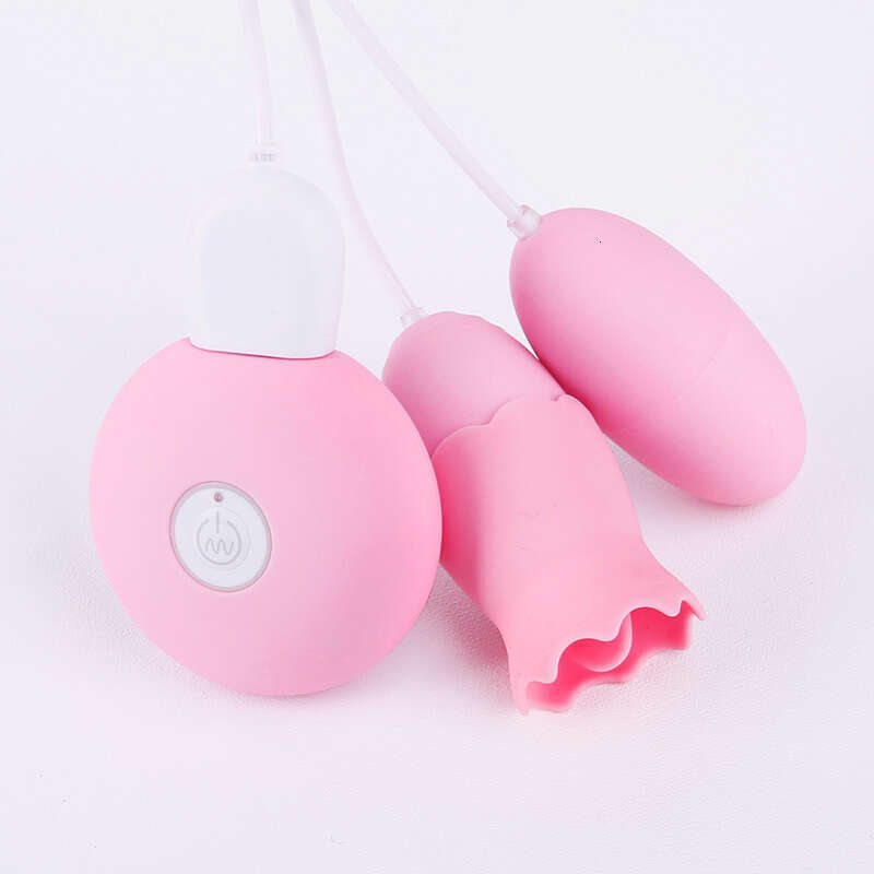 Double Vibration Eggs for Women Masturbation, Second Generation Tongue Licking Double Jump
