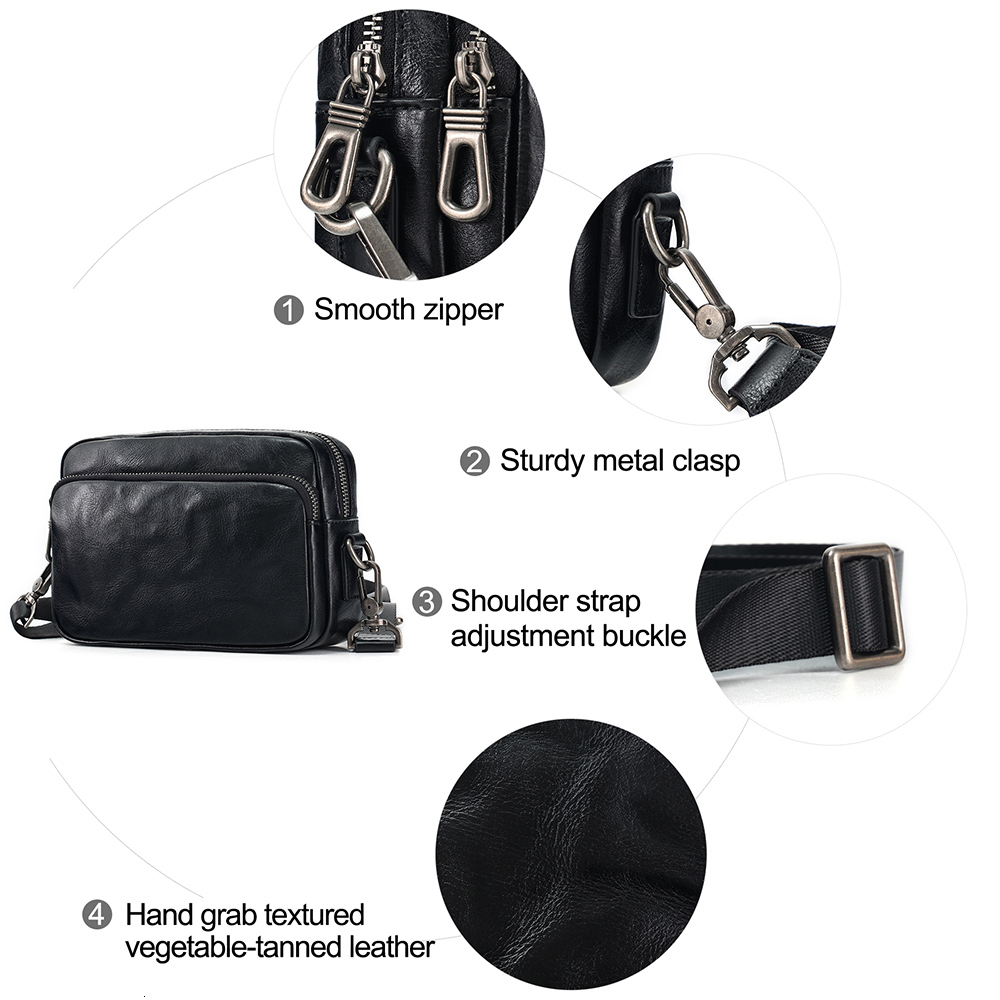 JOYIR Genuine Leather Male Casual Messenger High Quality Men's Small Shoulder Bag Men Simple Style Satchel Bags New