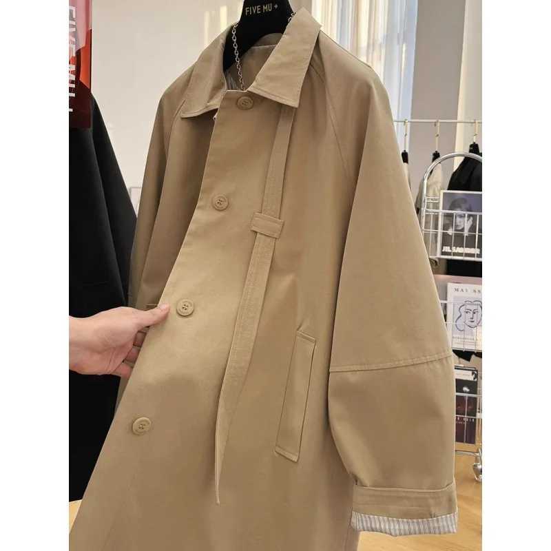 2024 New Spring Autumn Trench Coat Women Fashion Korean Loose Mid Long Temperament British style Women Windbreaker Female TopsX240921