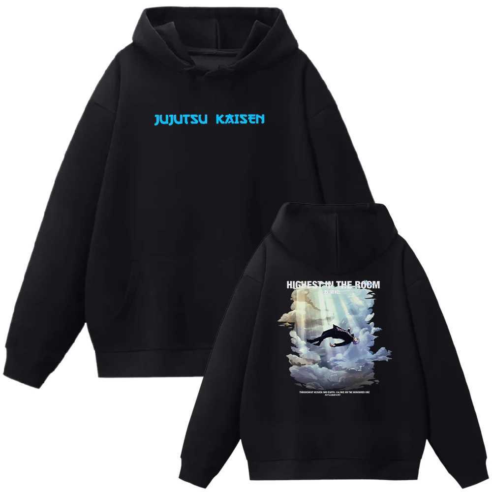 Satoru Gojo Graphic Printed Hooded Jujutsu Kaisen Hoodies Harajuku unisex sweatshirt top anime streetwear mens long sleeved shirt W240921