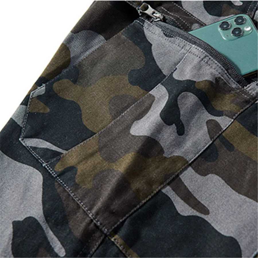 Camouflage Mens Summer Five-Point Shorts Tactical Cargo Short Pants Man Cotton Loose Workwear Casual Streetwear Sports ClothingX240921