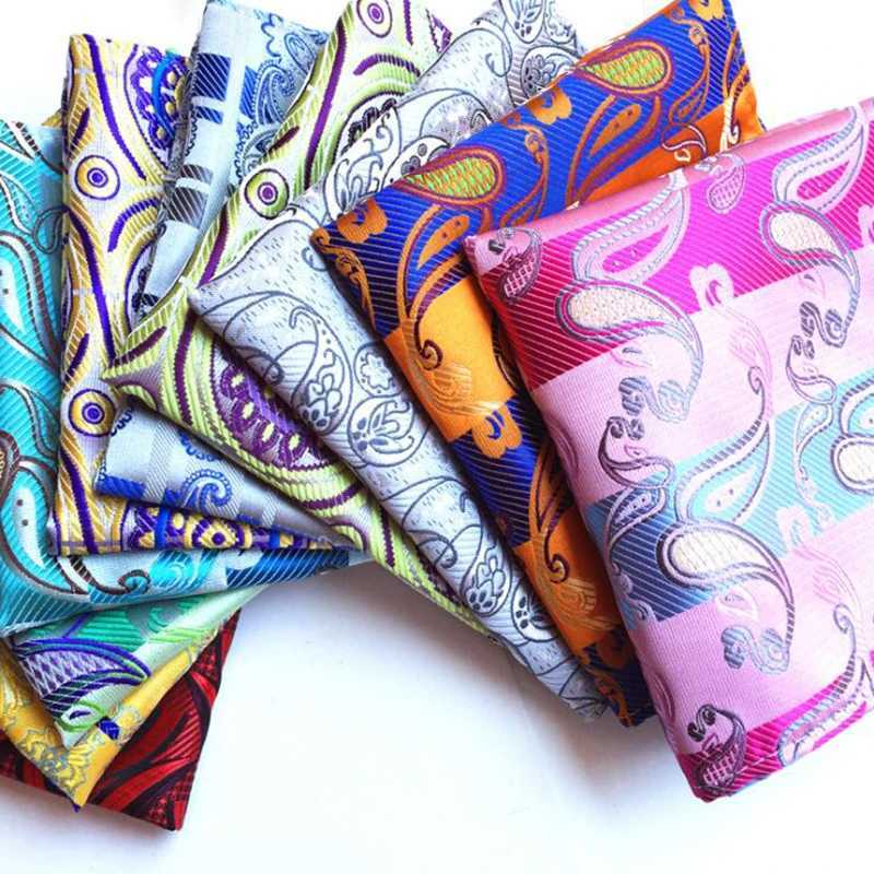 Fashionable and Bright Printing Silk Pocket Square Mens Business Office Wedding Gifts Party Accessories Handle W240921
