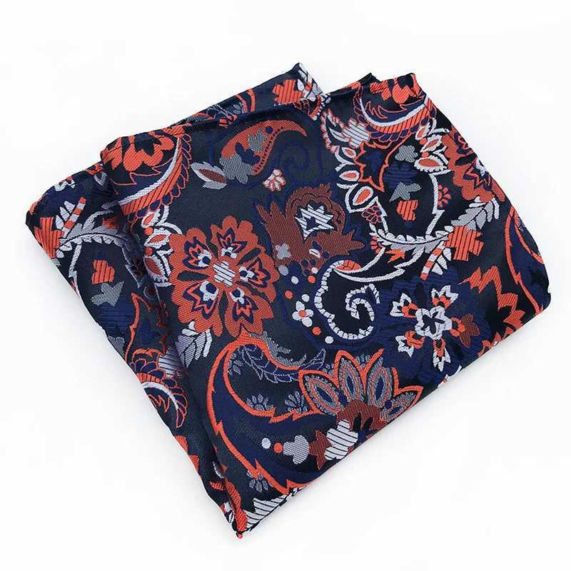 2018 25cm*25cm Flower Pocket Square for Man Silk Paisley Jacquard Weave Handkerchief Suit Pocket Square Wedding Hanky for MenX240921
