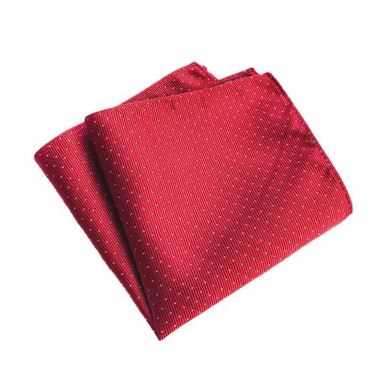 Classic Mens Clothing Accessorie Luxury Silk Pocket Square Handkerchief Polka Dot Hanky for Mens Wedding Business PartyX240921