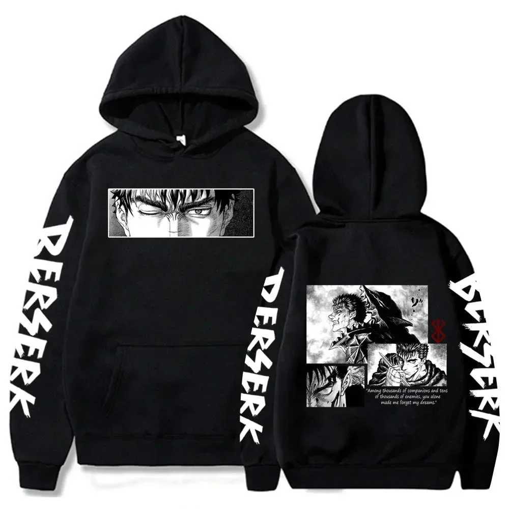 Japanese anime Fury Intestine Printing Mens Hoodie Sweater Pullover Harajuku Anime Eye Fun Sports Shirt W240921