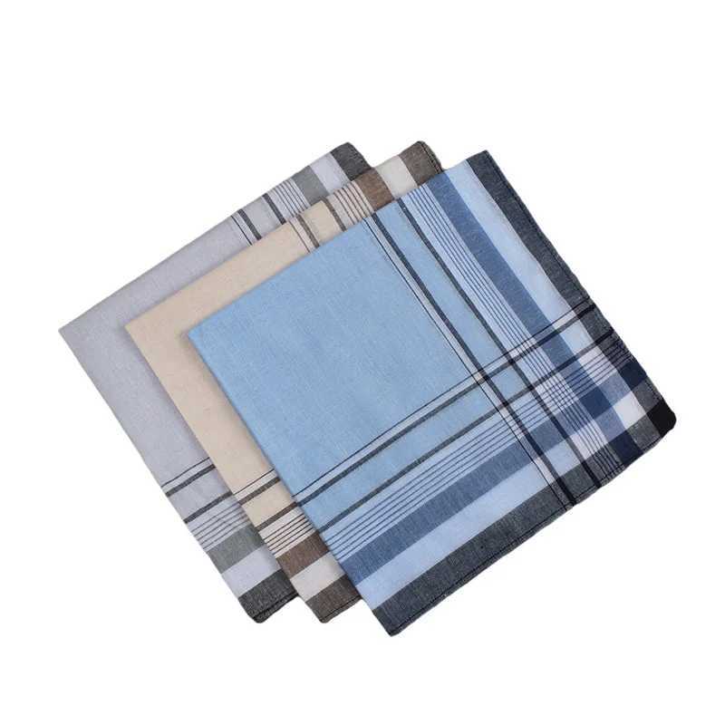 10 square checkered striped pockets for wedding parties restaurants womens handkerchiefs cotton handkerchiefs mens handkerchiefs W240921