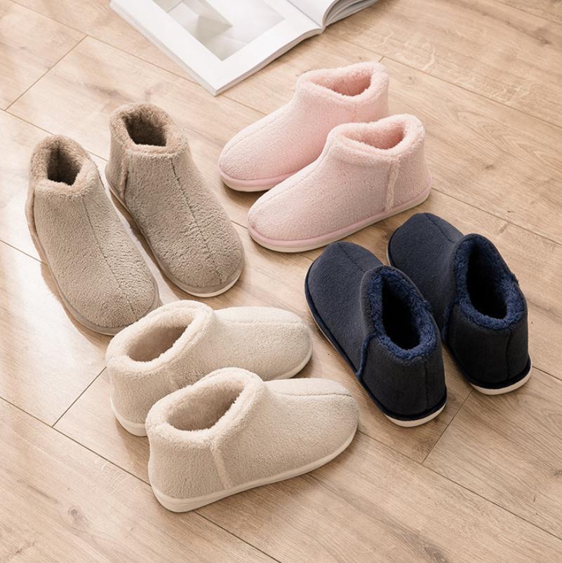 2024 Warm Plush Winter Women Men Indoor Slippers Anti-slip Soft Fur Lovers Home or Cotton Slipper Female House Shoes loafers womens ugggly boots