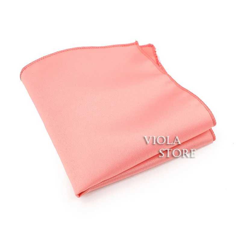 Hot Light Color Pink Green Blue 22cm Solid Pocket Square Polyester Handkerchief Wedding Party Suit Tie Hankie Men Gift AccessoryX240921