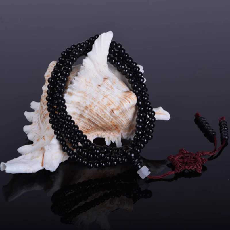 1PC Sandalwood Buddhist Buddha Meditation Strand 6mm 216 Prayer Bead Mala Bracelet NecklaceX240921