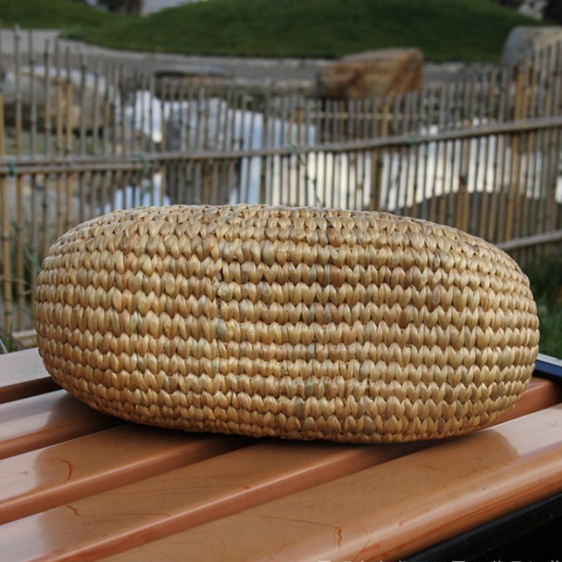 Summer New Wooden Handle Grass Woven Bag Handheld Leisure Small And Fresh Women's Handbag