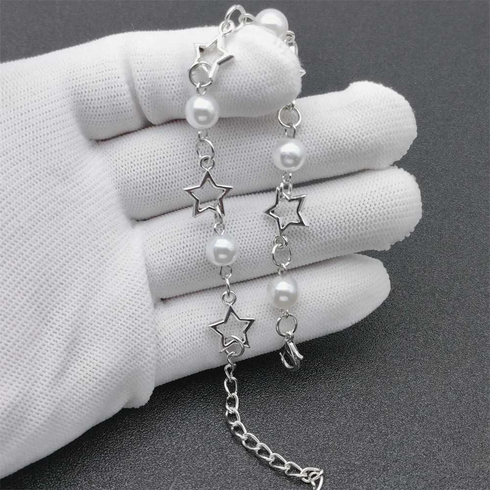 1PC Star Bracelet Y2K Artificial Acrylic Bead Alloy Girl Charm Jewelry Valentines Day GiftXJ241214