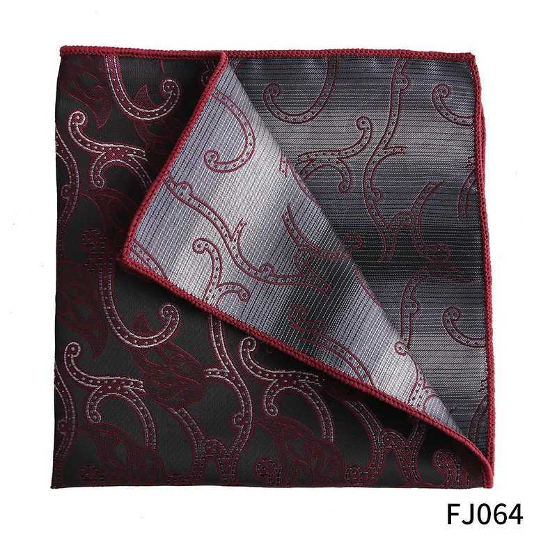 Fashion Designer Brand Pocket Towel Handkeriefs For Men Vintage Red Lattice 100% Jacquard Weave Hanky Chest Towel GiftsX240921
