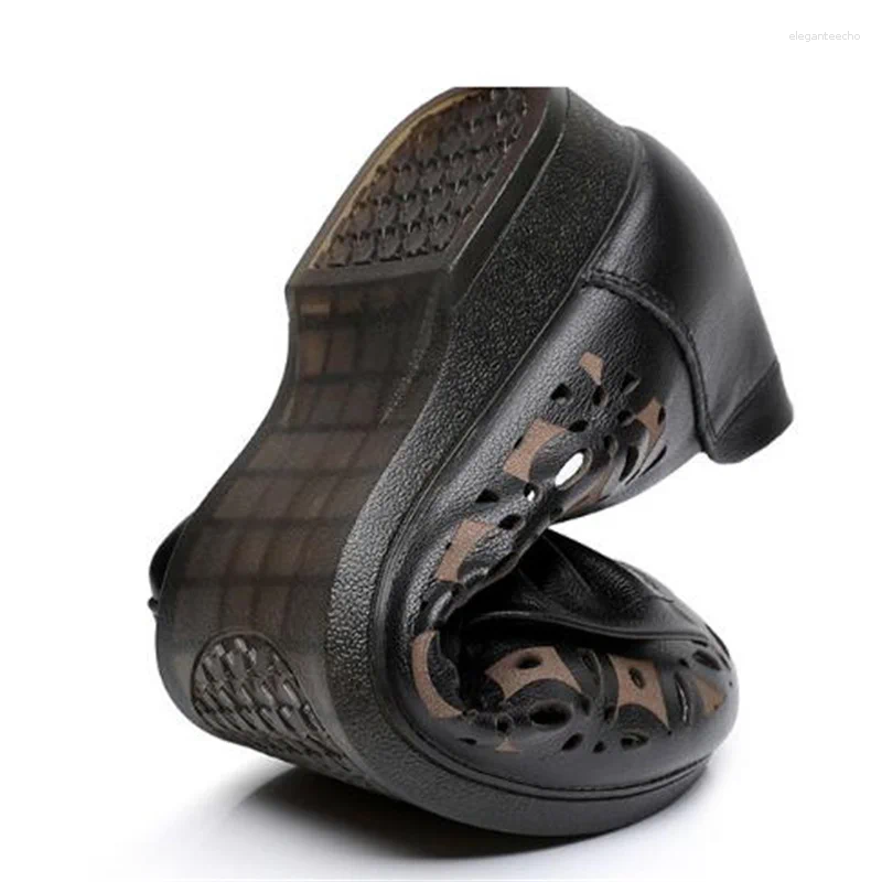 2025 S Fashion Designer Sandals ZXRYXGS Summer Top Cowhide Hollow Bow Women Leather Flat Shoes Large Size Soft Comfort Breathable