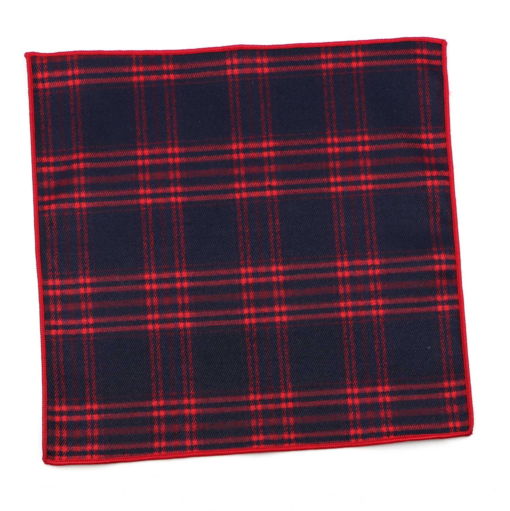 Cotton Striped Plaid Brown Gray Green Mens Handkerchief Fashion Pocket Square Classic Hankie Suit Accessory Gift Casual VintageX240921