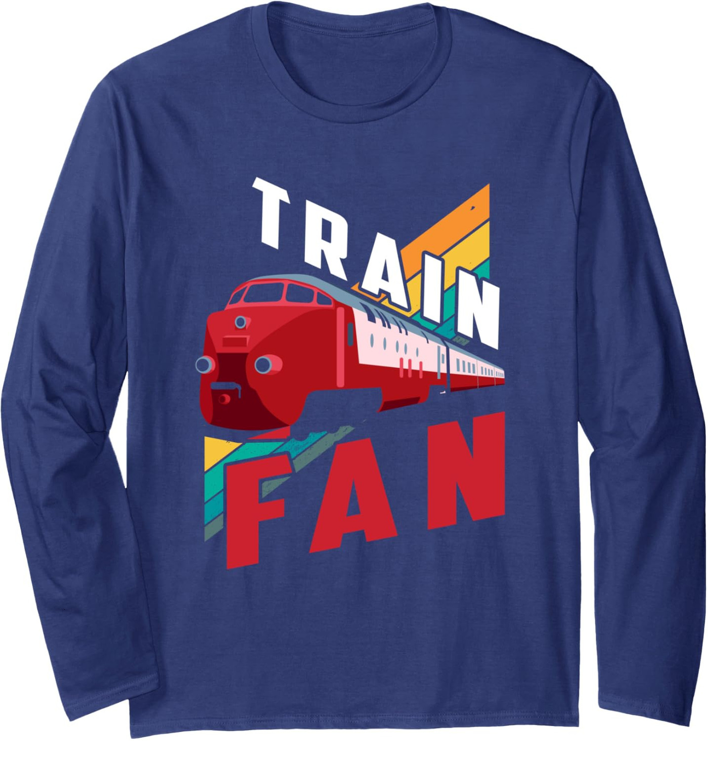 Long Sleeve Shirts for Men sweatshirt Vintage Train Fan Lovers Railway Hobby Trainspotter Gift Long Sleeve Tee Streetwear Casual tops clothes