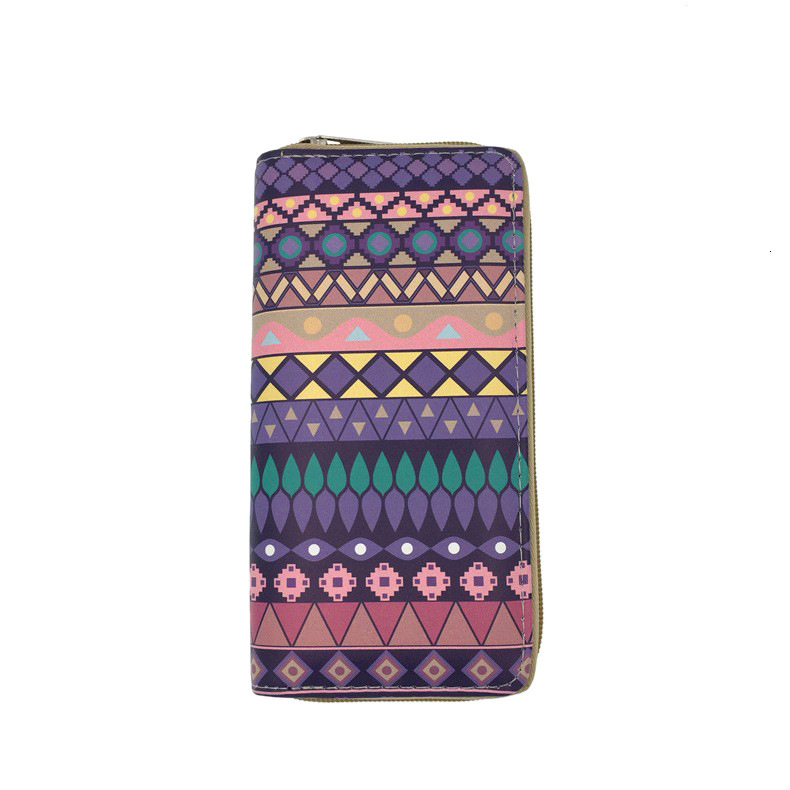 2024 New Women's Wallet Ethnic Style PU Female Student Head Zipper Bag, Zero Wallet, Identity Recognition Bag Designer Mini Wallet Free Shipping
