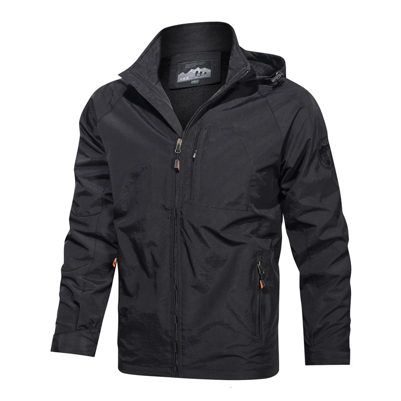 2023 Spring And Autumn Jacket Hooded Quick Dry Breathable Waterproof Charge Coat Outdoor Sports High Quality Men's Jackets