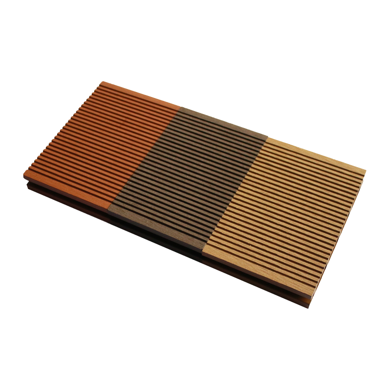 Square hole plastic wood flooring, outdoor terrace garden balcony anti-corrosion wooden fence courtyard room wood plastic flooring co extruded