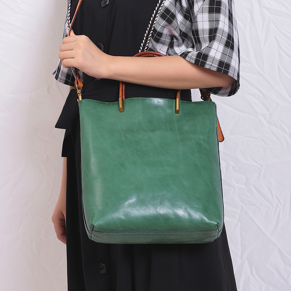 JOYIR Genuine Leather Women's Shoulder Fashion Bags For Women 2021 New Handbags Female Crossbody Shopper Bag Tote