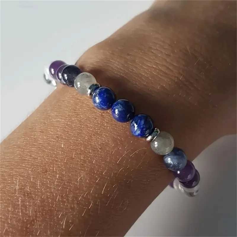 Natural Stone Crystal Beads Bracelet for Women Unisex 7 Chakra Energy Protection Healing Prosperity Bangle Good Luck JewelryX240921