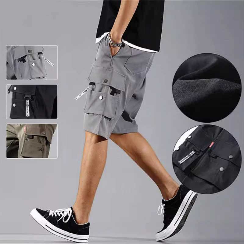 Cargo Shorts Mens fashion summer ins casual pants students trend port wind pantsX240921