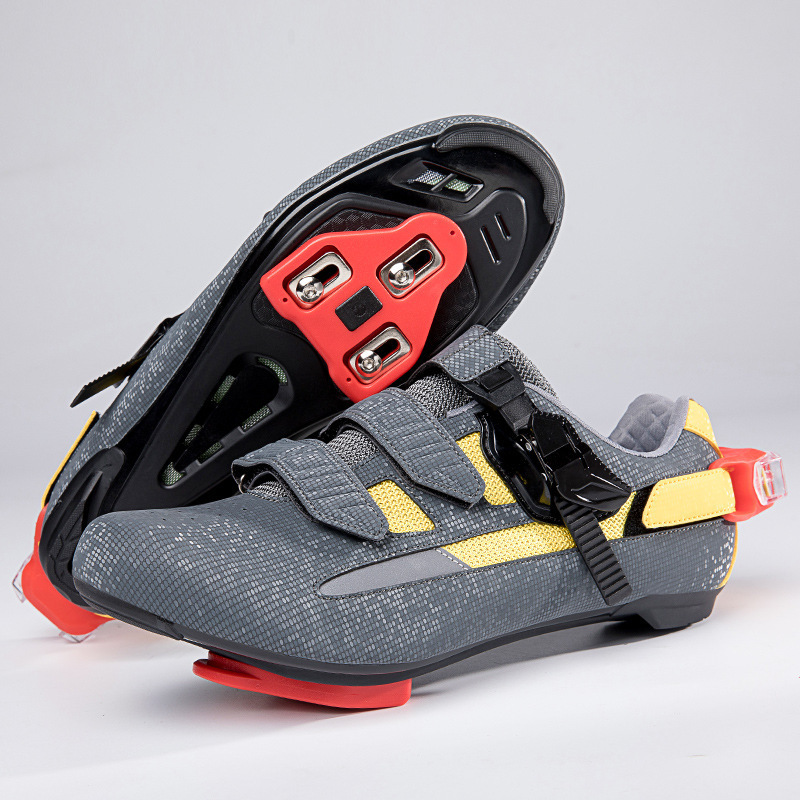 ddmytiger Large size couple fashionable casual outdoor anti slip breathable shock-absorbing bicycle road lock shoes C ddmythur