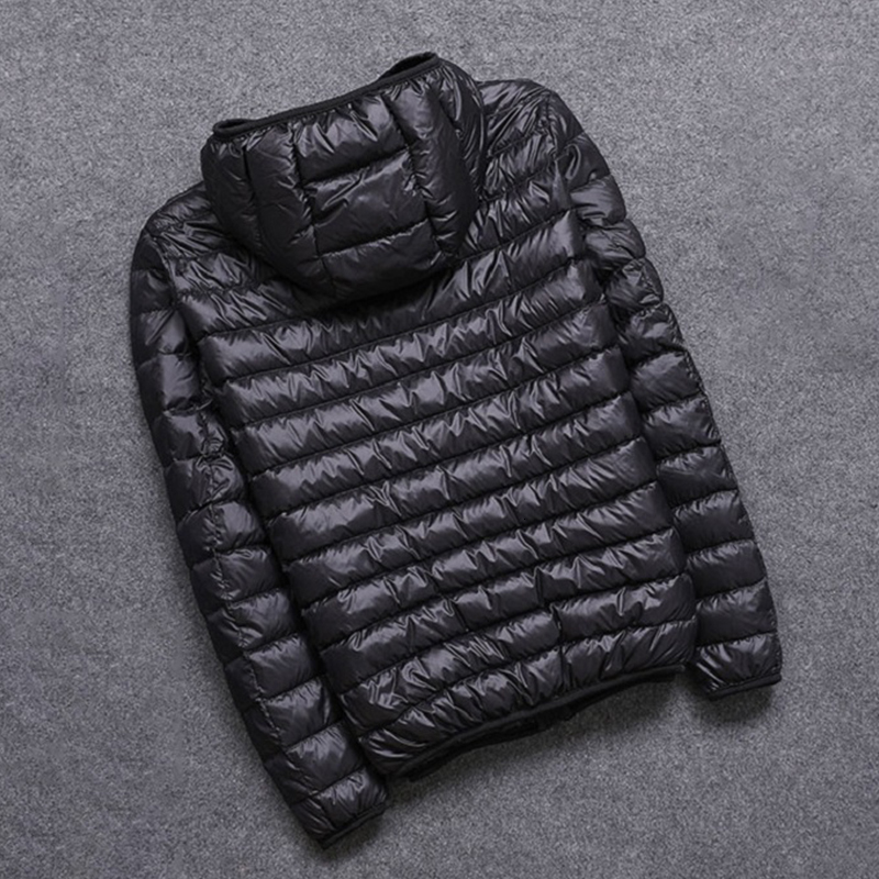 7Xl White Duck Warm Hooded Mens All-Season Ultra Lightweight Packable Big Size Breathable Men Down Jacket