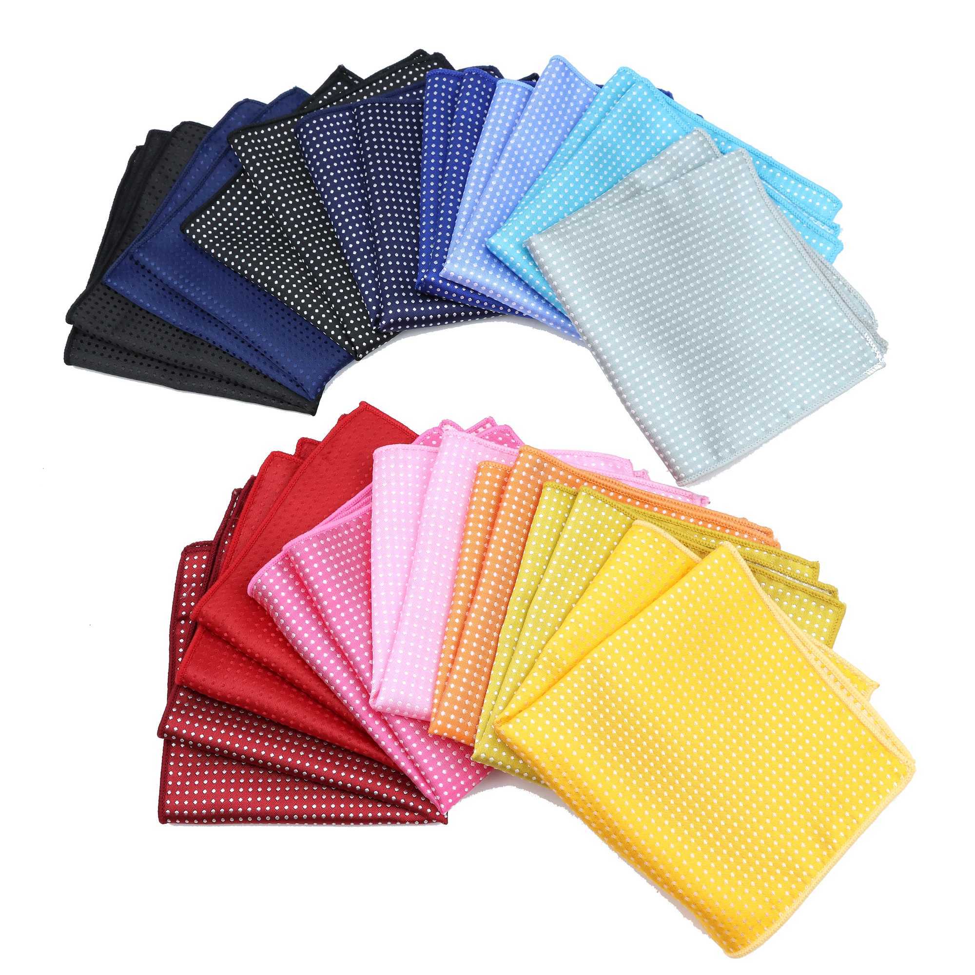 New Fashion Pocket Square Polyester Dot Colorful Handkerchief 22*22cm Floral Striped Paisley Hanky Suit Mens Business WeddingX240921