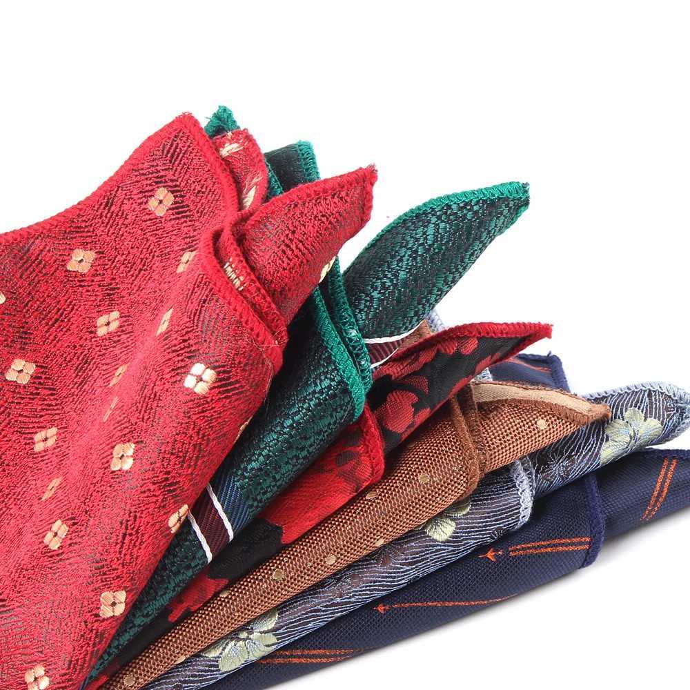 New Floral Pocket Square For Men Chest Towel Wedding kerchief Gentlemen Striped Hankies Mens Handkerchief Striped Pocket TowelX240921