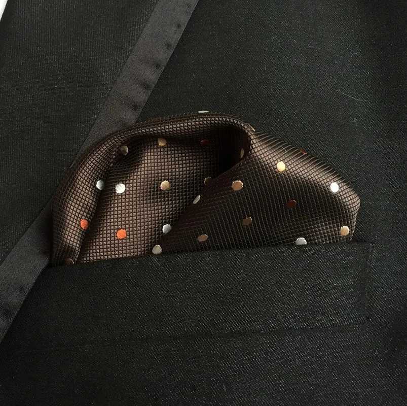 18 Style Paisley Polka Dot Mens Handkerchiefs Style Classic Polyester Pocket Towel Hanky Formal Business Suits Chest Towel GiftsX240921