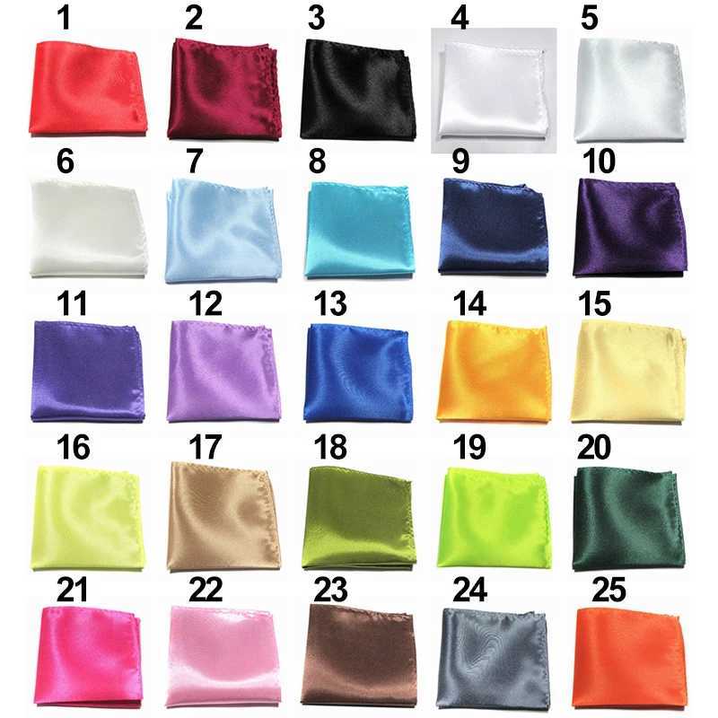 Solid Handkerchief Vintage Fashion Formal Party Pocket Hanky Groomsmen MenS Pocket Square Handkerchiefs Business Suit AccessoryX240921
