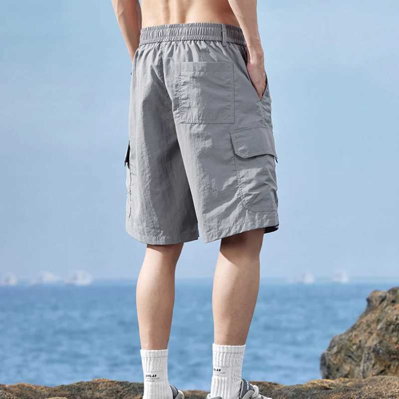 2024 New Fashion Thin Baggy Cargo Shorts Mens Summer Trend Casual Loose Y2k Short Pants Wild Youth Male Brand Popular ClothingX240921