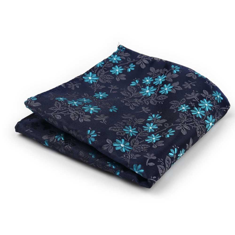 High Grade Brand Silk Kerchief Man Dark Blue Striped Fit Formal Party Wedding Pocket Square Men Handkerchiefs Suit Hanky GiftsX240921