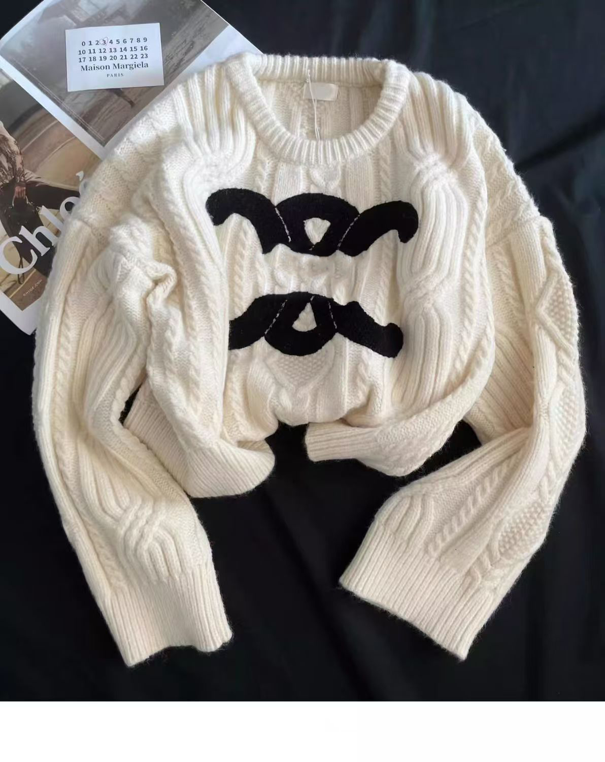 Womens Warm sweater Clothes T Shirts Blouse Shirt Designer Woman Cardigan sweater Colorful Round Printed Stylist Necks Top Women's Clothing