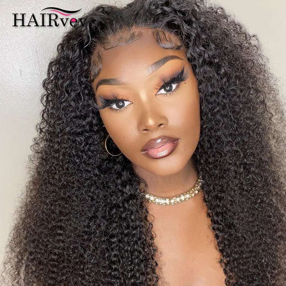 100% Transparent Water Lace Front Brazilian Deep Wave Frontal Wig Kinky Curly Human Hair Wigs For Women Sale