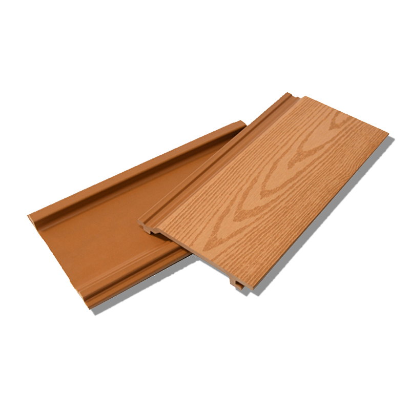 Wood grain 3D embossed wall panel wood plastic balcony garden terrace courtyard villa anti-corrosion wood plastic flooring
