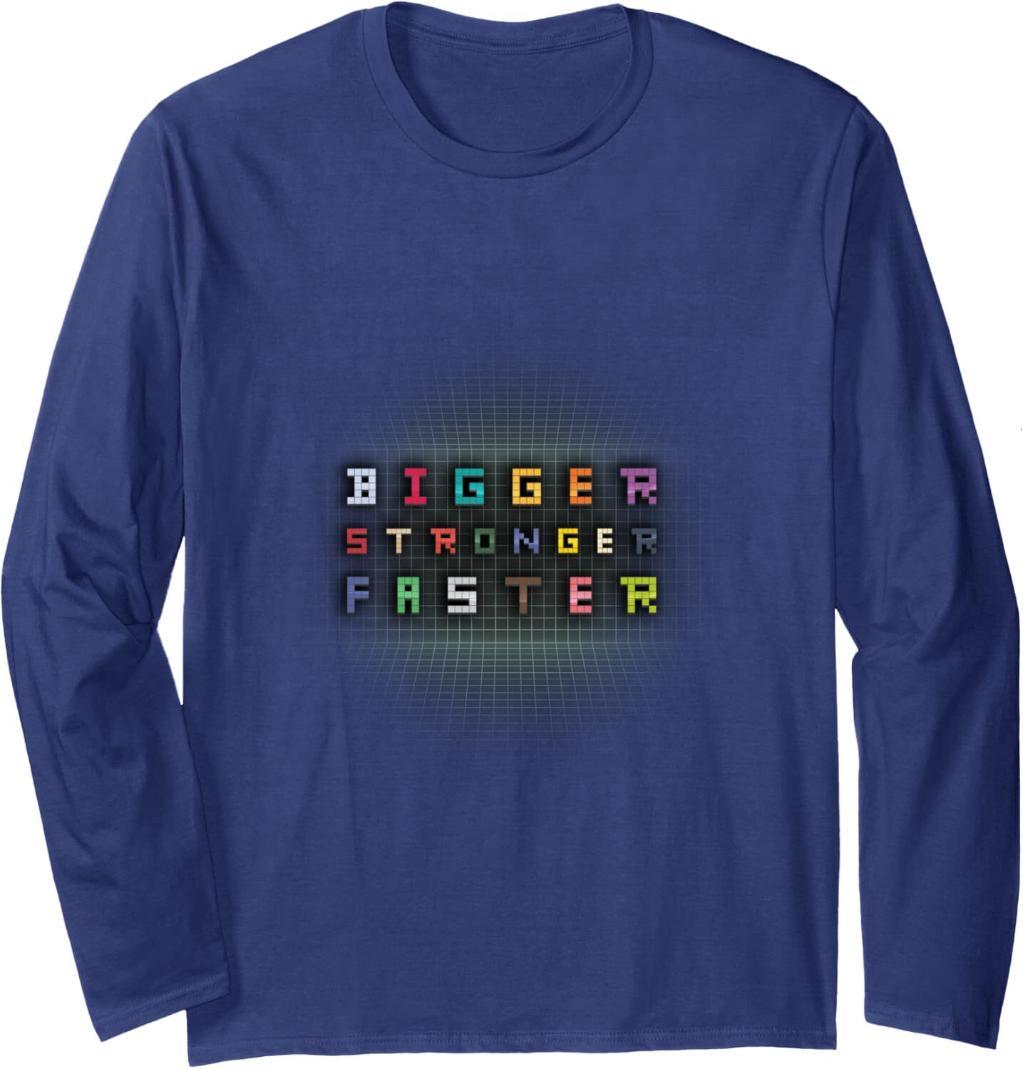 Long Sleeve Shirts for Men sweatshirt Gaming - Bigger Stronger Faster - Funny Gamer Gift Long Sleeve Tee Streetwear Casual tops clothes