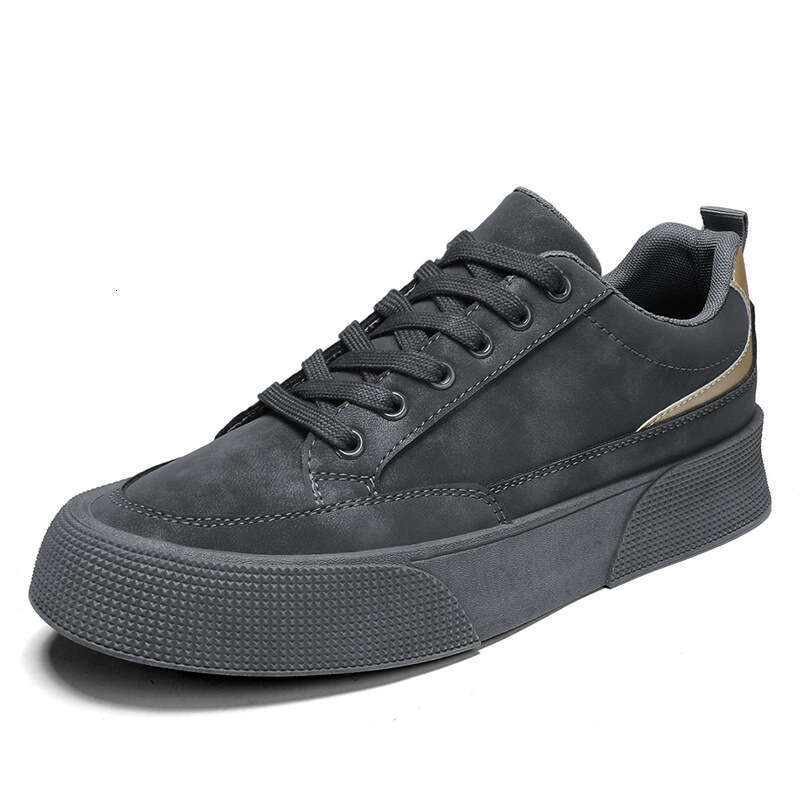 Summer New Board Trendy Versatile Lace Up Height Increasing Soft Sole Men's Sports Leisure Shoes