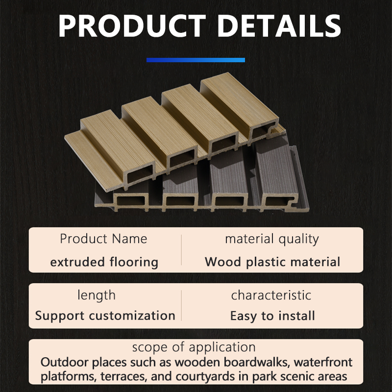 Co extruded Great Wall board, wall panel outdoor plastic wood wall panel concave convex anti-corrosion and waterproof courtyard fence grille exterior 