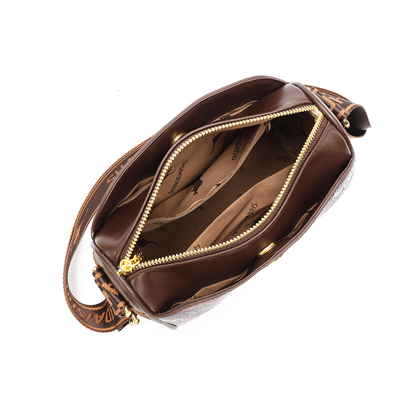 Designer Handbags Vintage Soft Leather Tote For Women Multi Pocket Messenger Bags High quality Shoulder Bag