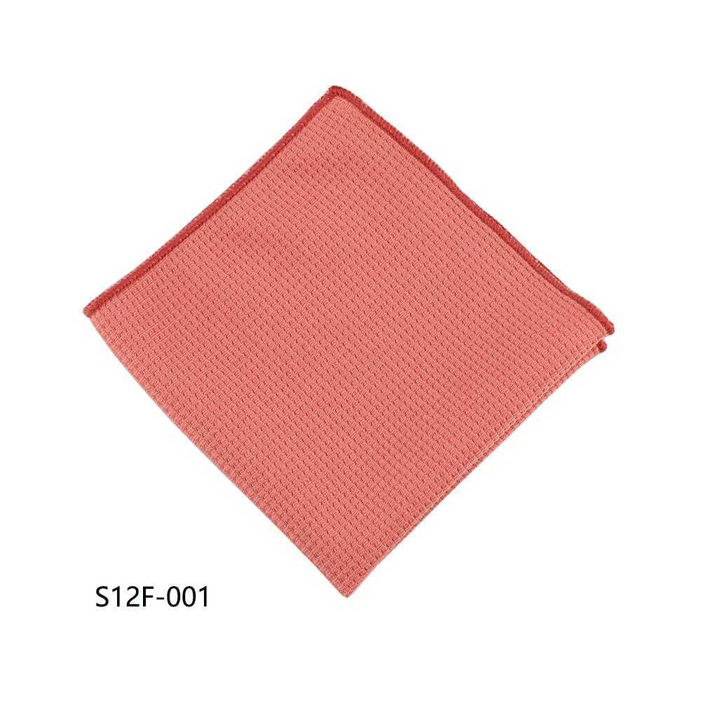 New Pure Solid Color Black White Pocket Square Cotton Linen Handkerchief 23CM Width Formal Dress Wedding Party Banquet HankyX240921