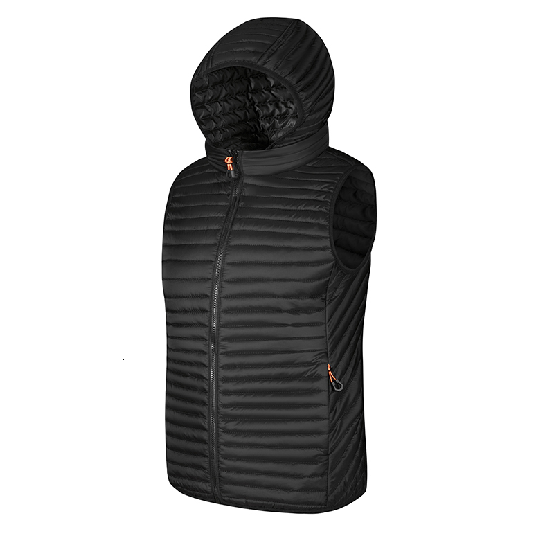 2023 Winter New Men Warm Hooded Sleeveless Mens Windproof Waterproof Casual Waistcoat Autumn Thicken Vest Jacket Man
