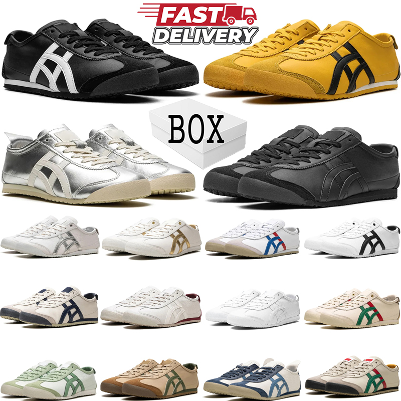 Free shipping with box designer tiger mexico casual shoes Tokuten mens Classic Triple Black White Pure Gold Kill Bill jogging shoe Women Sports Trainers size 4-11