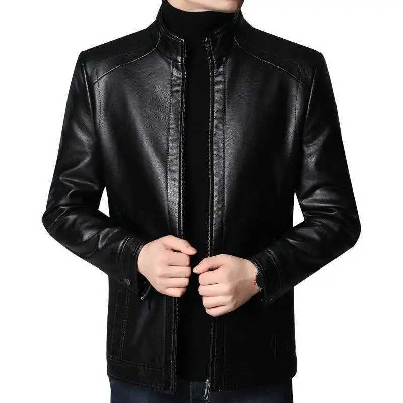 Sports jacket mens jacket 2023 mens leather jacket mens ultra-thin fit sports jacket Pu jacket fashionable leather jacket casual W240918