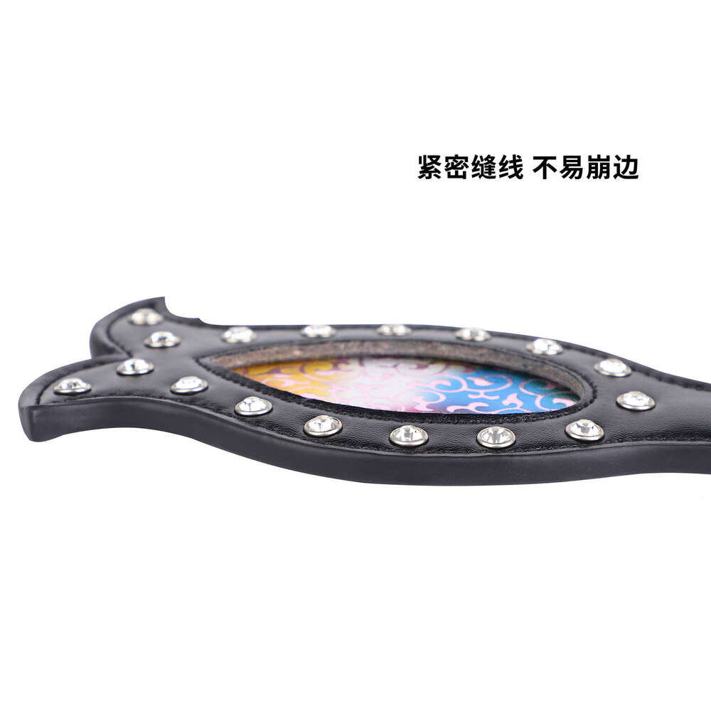 Sex toys SM props SP spanking racket Cross border new product Diamond studded fish tail racket Female slave training punishment hand racket