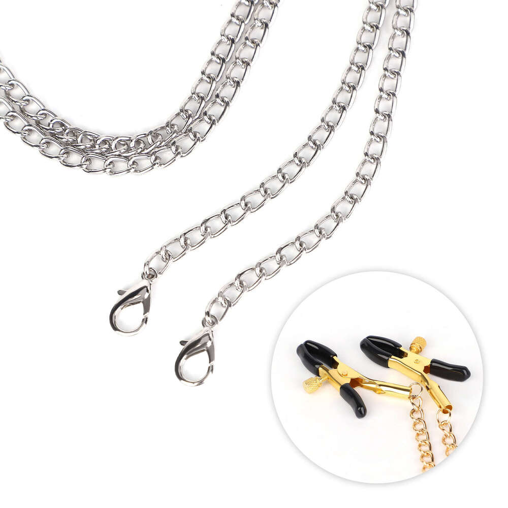 Couple sex training SM props, diamond encrusted pacifier, fun mouth plug, fun chain nipple clip, alternative adult customization