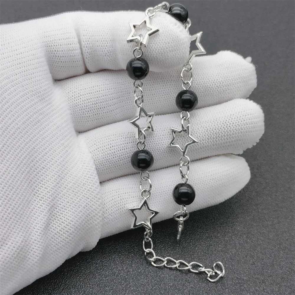 1PC Star Bracelet Y2K Artificial Acrylic Bead Alloy Girl Charm Jewelry Valentines Day GiftXJ241214